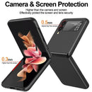 For Samsung Galaxy Z Flip4 Oil-sprayed Ultra-thin Folding Phone Case(Silver)