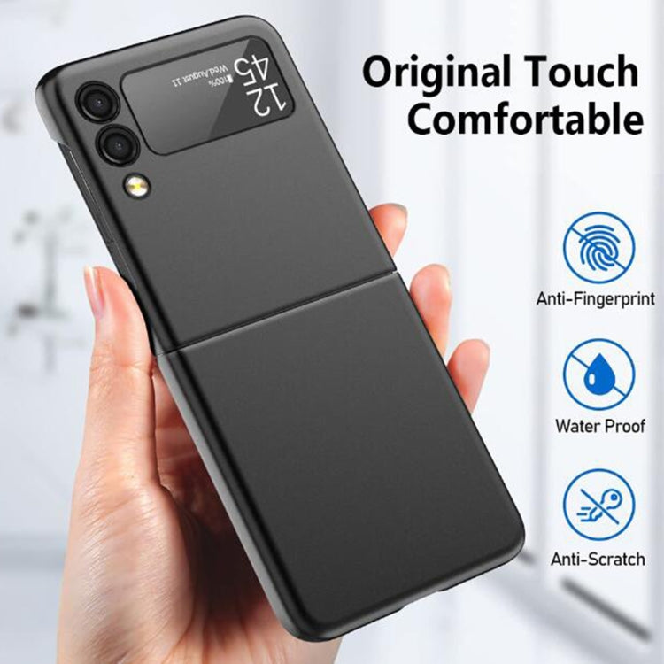 For Samsung Galaxy Z Flip4 Oil-sprayed Ultra-thin Folding Phone Case(Silver)
