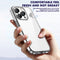 Crystal Clear Shockproof Phone Case For iPhone 14 Pro Max(Transparent Black)