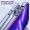 Crystal Clear Shockproof Phone Case For iPhone 14 Pro Max(Transparent Black)