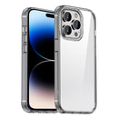 Crystal Clear Shockproof Phone Case For iPhone 14 Pro(Transparent Black)