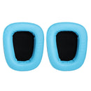 2 PCS For Logitech G633 G933 Protein Skin Earphone Cushion Cover Earmuffs Replacement Earpads(Sky Blue)