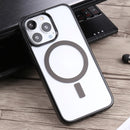 For iPhone 14 Pro Max Acrylic + TPU Magsafe Magnetic Phone Case (Black)