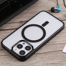 For iPhone 14 Pro Max Acrylic + TPU Magsafe Magnetic Phone Case (Black)