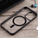 For iPhone 14 Pro Max Acrylic + TPU Magsafe Magnetic Phone Case (Black)