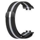 For Huawei Watch Fit 2 Milan Magnetic Stainless Steel Watch Band(Black Grey)