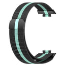 For Huawei Watch Fit 2 Milan Magnetic Stainless Steel Watch Band(Black Green)