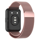 For Huawei Watch Fit 2 Milan Magnetic Stainless Steel Watch Band(Rose Pink)
