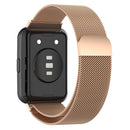 For Huawei Watch Fit 2 Milan Magnetic Stainless Steel Watch Band(Rose Gold)