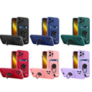 Ring Kickstand Card Wallet TPU Phone Case For iPhone 14 Pro Max(Purple)