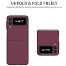 For Samsung Galaxy Z Flip4 Armor Foldable Phone Case(Wine Red)