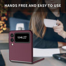 For Samsung Galaxy Z Flip4 Armor Foldable Phone Case(Wine Red)