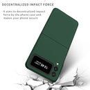 For Samsung Galaxy Z Flip4 Armor Foldable Phone Case(Dark Green)