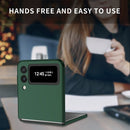 For Samsung Galaxy Z Flip4 Armor Foldable Phone Case(Dark Green)