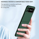 For Samsung Galaxy Z Flip4 Armor Foldable Phone Case(Dark Green)