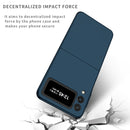 For Samsung Galaxy Z Flip4 Armor Foldable Phone Case(Dark Blue)