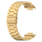 For Huawei Watch Fit 2 Three-bead Metal Stainless Steel Watch Band(Gold)