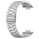 For Huawei Watch Fit 2 Three-bead Metal Stainless Steel Watch Band(Silver)