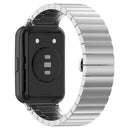 For Huawei Watch Fit 2 One-bead Metal Stainless Steel Watch Band(Silver)
