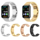 For Huawei Watch Fit 2 One-bead Metal Stainless Steel Watch Band(Silver)