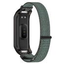 For Samsung Galaxy Fit 2 SM-R220 Nylon Loop Watch Band(Grey + Black Frame)