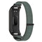 For Samsung Galaxy Fit 2 SM-R220 Nylon Loop Watch Band(Grey + Black Frame)