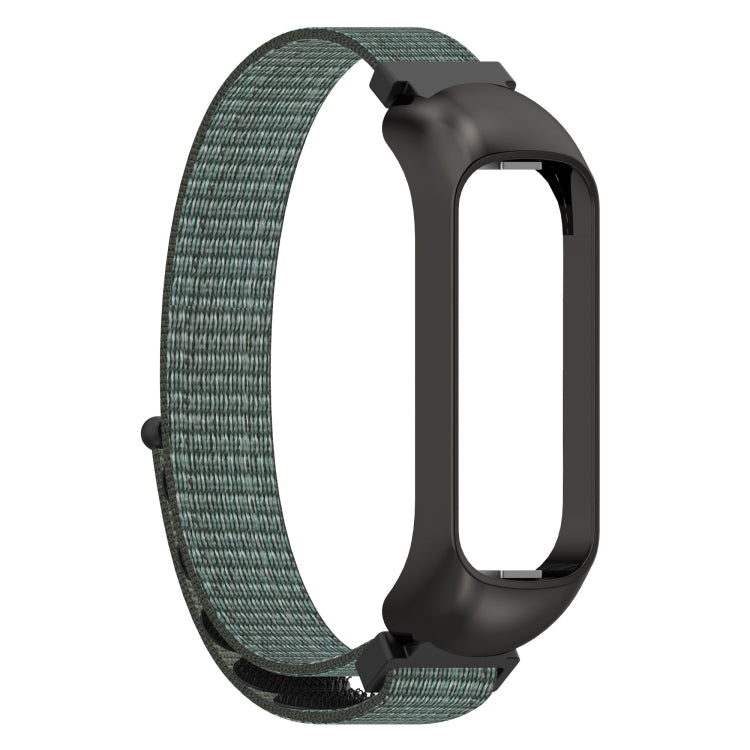 For Samsung Galaxy Fit 2 SM-R220 Nylon Loop Watch Band(Grey + Black Frame)