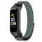 For Samsung Galaxy Fit 2 SM-R220 Nylon Loop Watch Band(Grey + Black Frame)