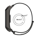 For Samsung Galaxy Fit 2 SM-R220 Nylon Loop Watch Band(Grey + Black Frame)