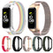 For Samsung Galaxy Fit 2 SM-R220 Nylon Loop Watch Band(Grey + Black Frame)