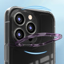 For iPhone 14 Transparent Invisible Bracket Shockproof Phone Case (Fluorescent Green)