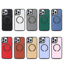 For iPhone 14 Pro Carbon Fiber Texture MagSafe Magnetic Phone Case(Blue)