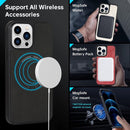 For iPhone 14 Pro Lambskin Texture MagSafe Magnetic Phone Case(White)