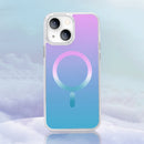 Gradient Magsafe Magnetic Phone Case For iPhone 14 Max(Pink Blue)