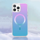 Gradient Magsafe Magnetic Phone Case For iPhone 14 Pro Max(Pink Blue)