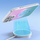 Gradient Magsafe Magnetic Phone Case For iPhone 14 Pro Max(Pink Blue)