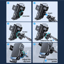 JOYROOM JR-ZS219 15W Three-Axis Electric Wireless Charging Air Outlet Car Holder(Black)