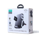 JOYROOM JR-ZS219 15W Three-Axis Electric Wireless Charging Air Outlet Car Holder(Black)