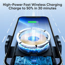 JOYROOM JR-ZS295 15W Mechanical Magnetic Wireless Charger Air Vent Car Holder(Black)