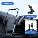 JOYROOM JR-ZS295 15W Mechanical Magnetic Wireless Charger Dashboard Car Holder(Black)