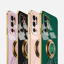 For Xiaomi Redmi Note 10 5G 6D Plating Astronaut Ring Kickstand Phone Case(Light Purple)