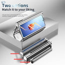 For Samsung Galaxy Z Fold4 Full Body Integrated Electroplating Hinge Phone Case with Pen Slot(Silver)