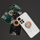 For Xiaomi Redmi Note 11 Pro 4G 6D Plating Astronaut Ring Kickstand Phone Case(Black)