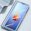 For Samsung Galaxy Z Fold4 Full Body Integrated Electroplating Hinge Phone Case(Blue)