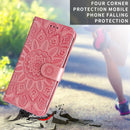 For Samsung Galaxy A23 4G/5G / M23 5G / F23 5G Embossed Sunflower Leather Phone Case(Pink)