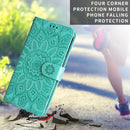 For Samsung Galaxy A23 4G/5G / M23 5G / F23 5G Embossed Sunflower Leather Phone Case(Green)
