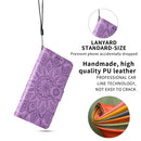 For Samsung Galaxy A23 4G/5G / M23 5G / F23 5G Embossed Sunflower Leather Phone Case(Purple)