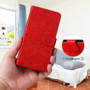 For Samsung Galaxy A23 4G/5G / M23 5G / F23 5G Embossed Sunflower Leather Phone Case(Red)