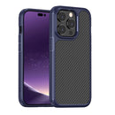 Carbon Fiber Texture Case For iPhone 14 Pro Max(Blue)