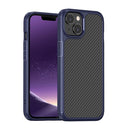 Carbon Fiber Texture Case For iPhone 14 Max(Blue)